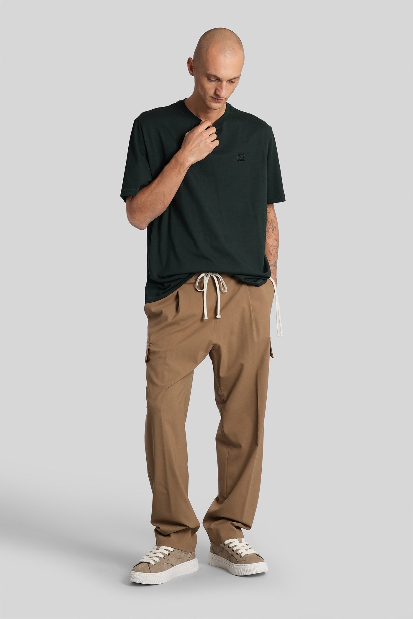 Yak Pants in Camel polyester Abbigliamento