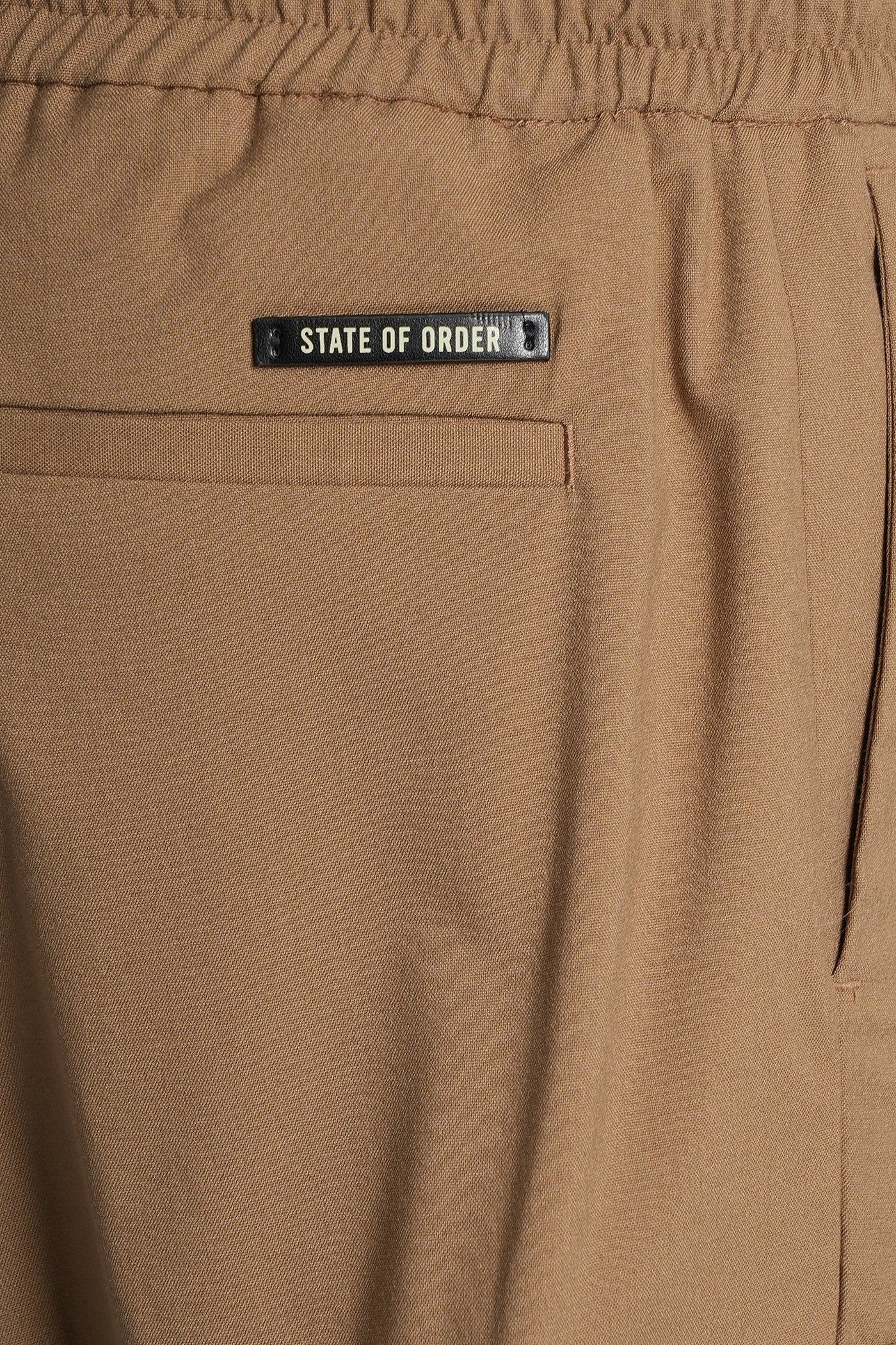 Yak Pants in Camel polyester Abbigliamento
