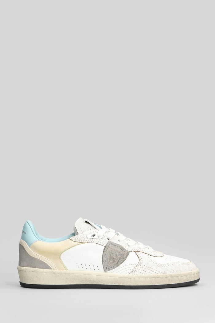 Pgal Low Sneakers in white leather Scarpe