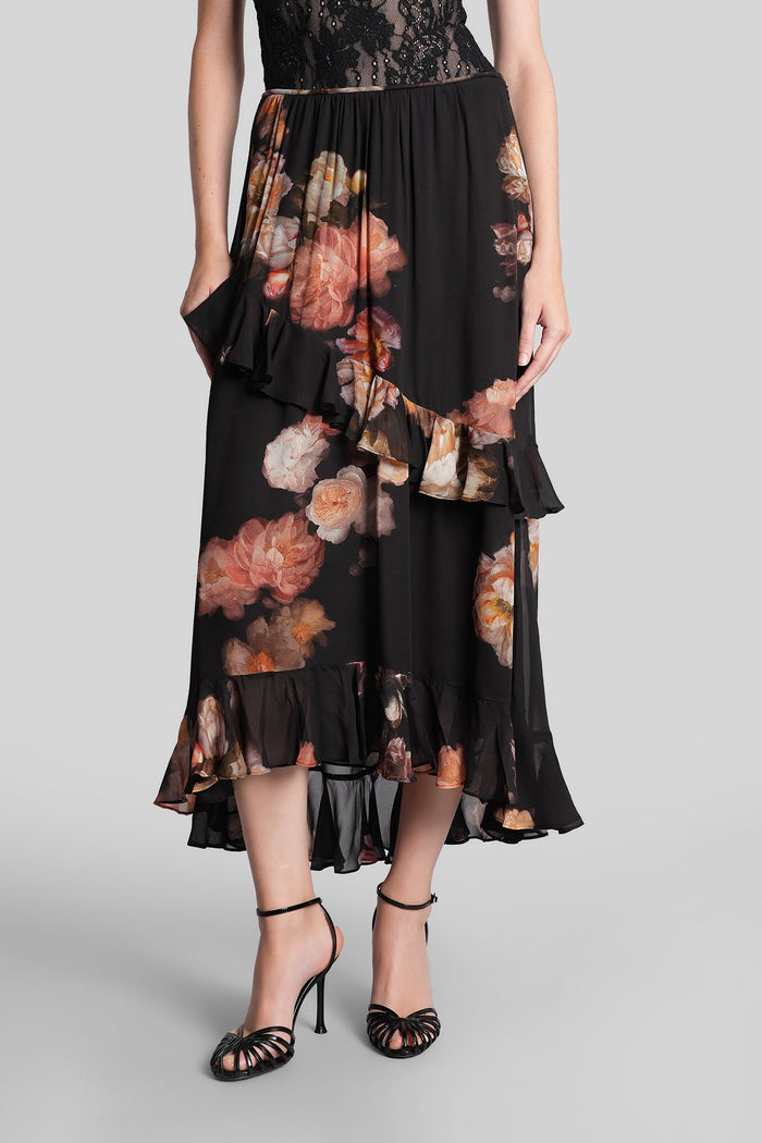 Skirt in black viscose Abbigliamento