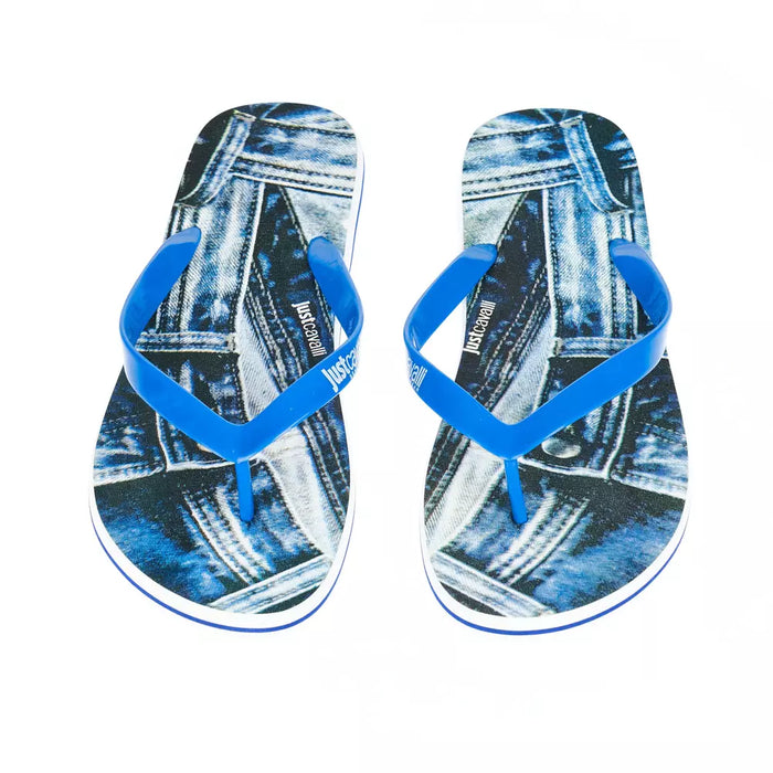 Just Cavalli EVA sandals in blue — view 2