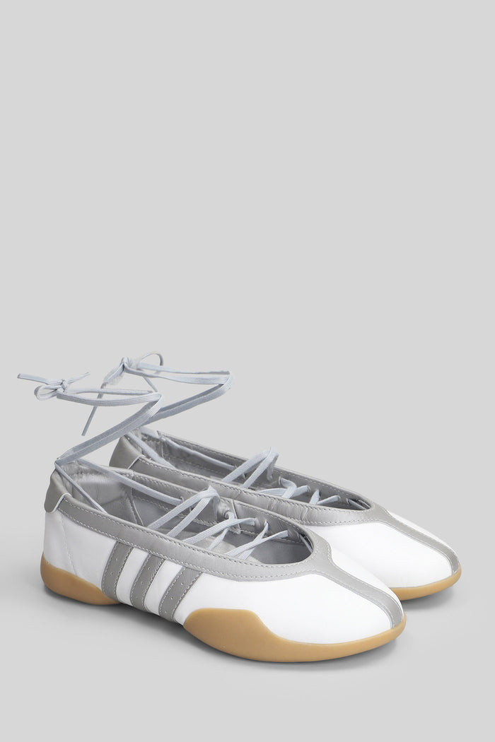 Taekwondo Mei Balle Sneakers in white leather Scarpe
