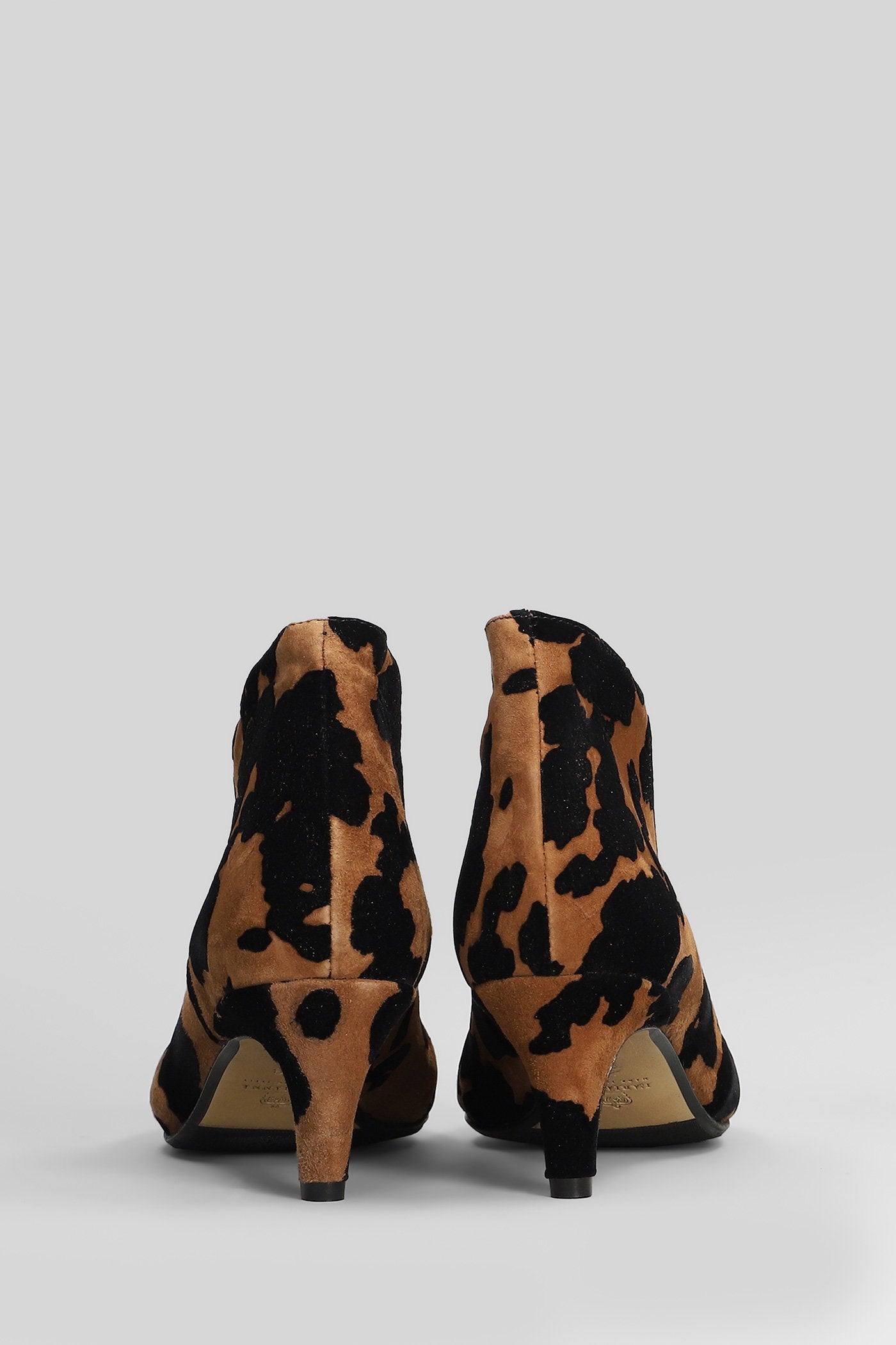 High heels Ankle boots in Animalier suede Scarpe