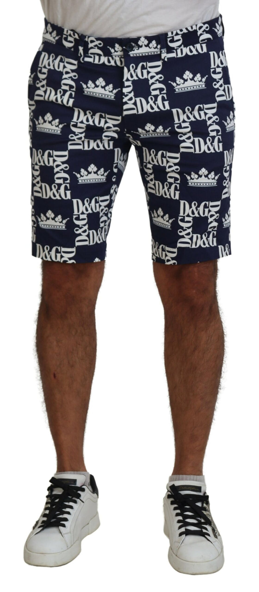Dolce & Gabbana 97% Cotton shorts in navy