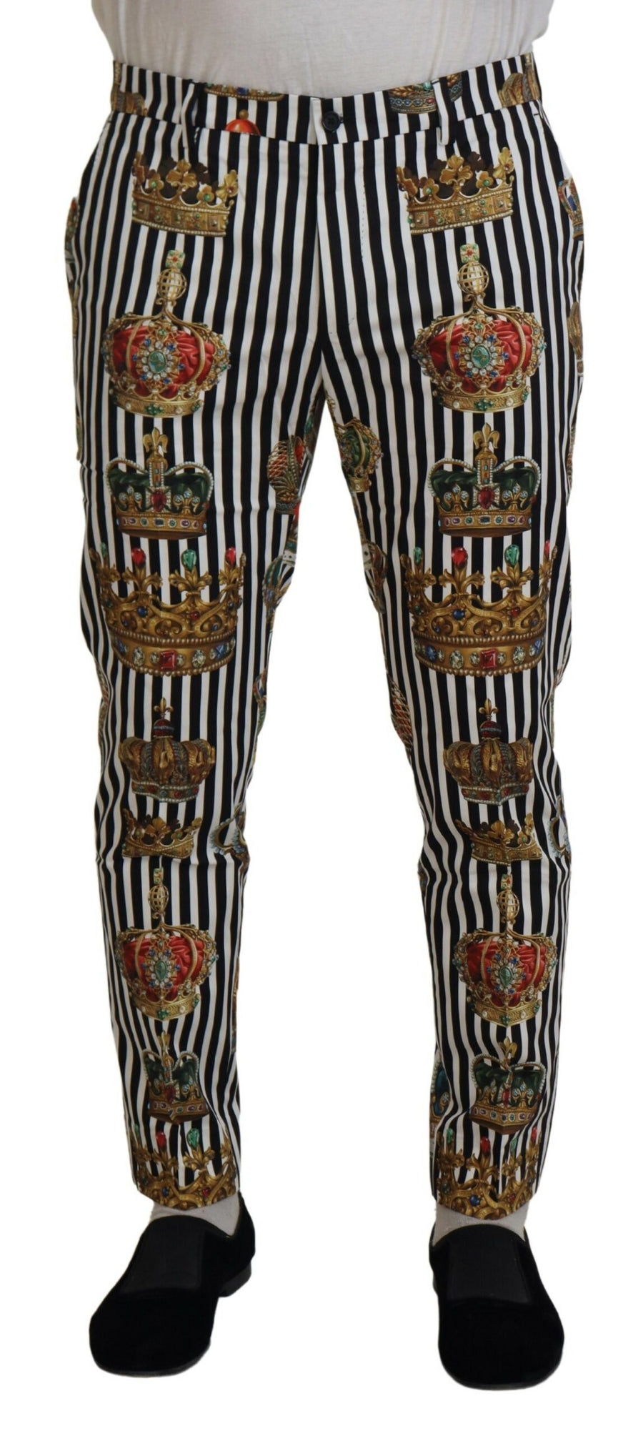Dolce & Gabbana 97% Cotton trouser in white