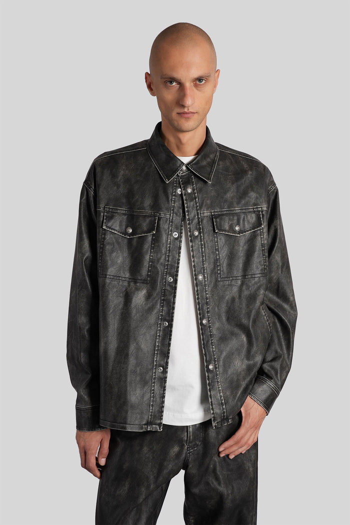 Casual jacket in grey Polyuretan Abbigliamento