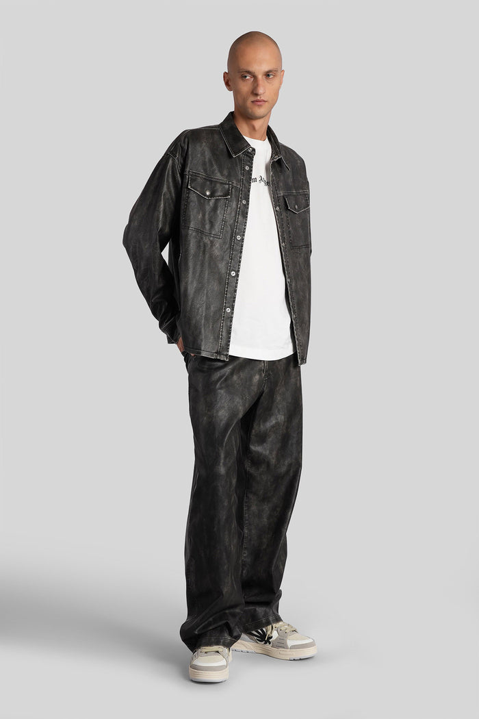 Casual jacket in grey Polyuretan Abbigliamento