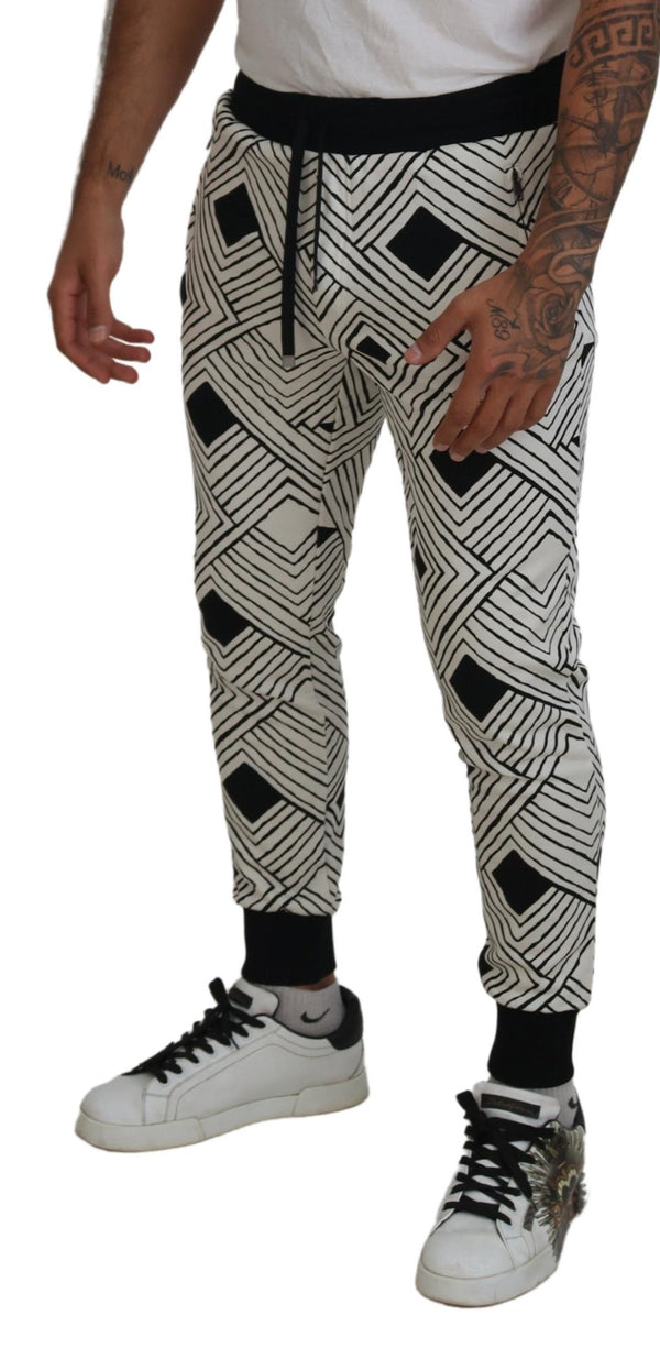 Dolce & Gabbana 100% Cotton joggers in white