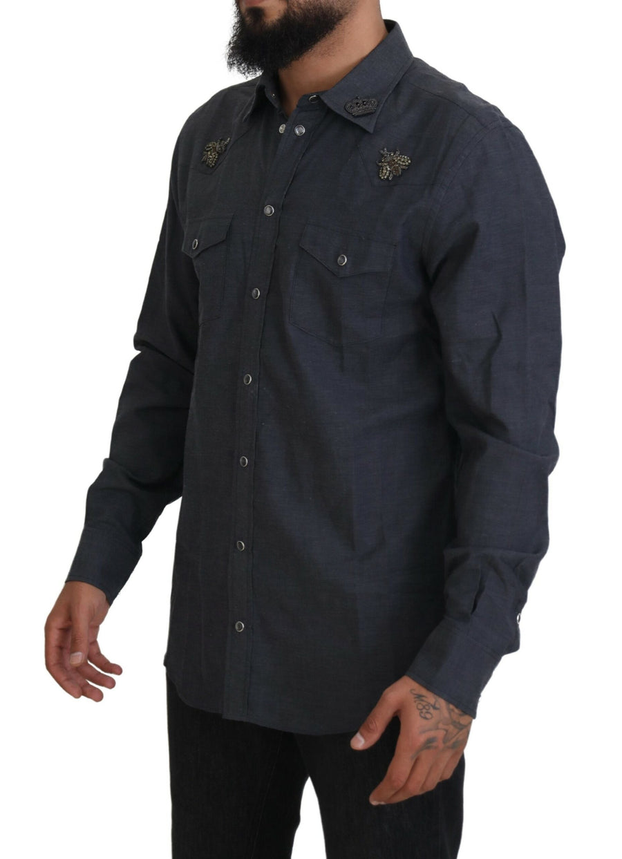 Dolce & Gabbana 100% Cotton shirt in blue