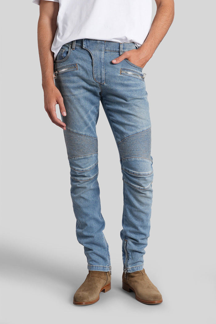Jeans in blue cotton Abbigliamento