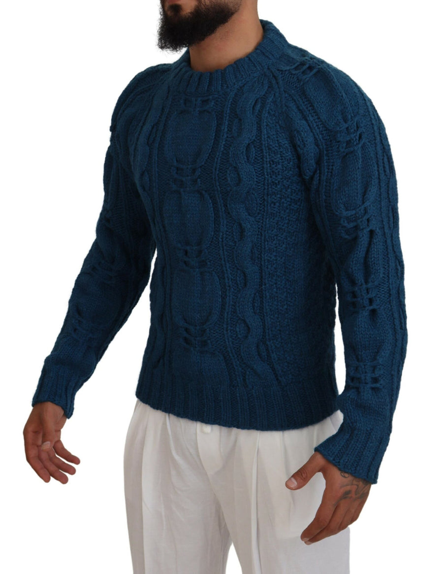 Dolce & Gabbana 50% Wool sweater in blue