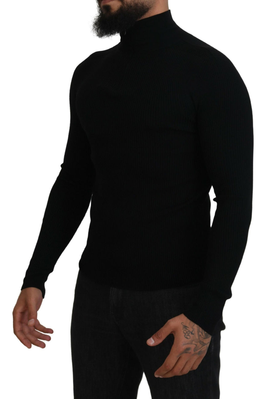 Dolce & Gabbana 100% Wool sweater in black