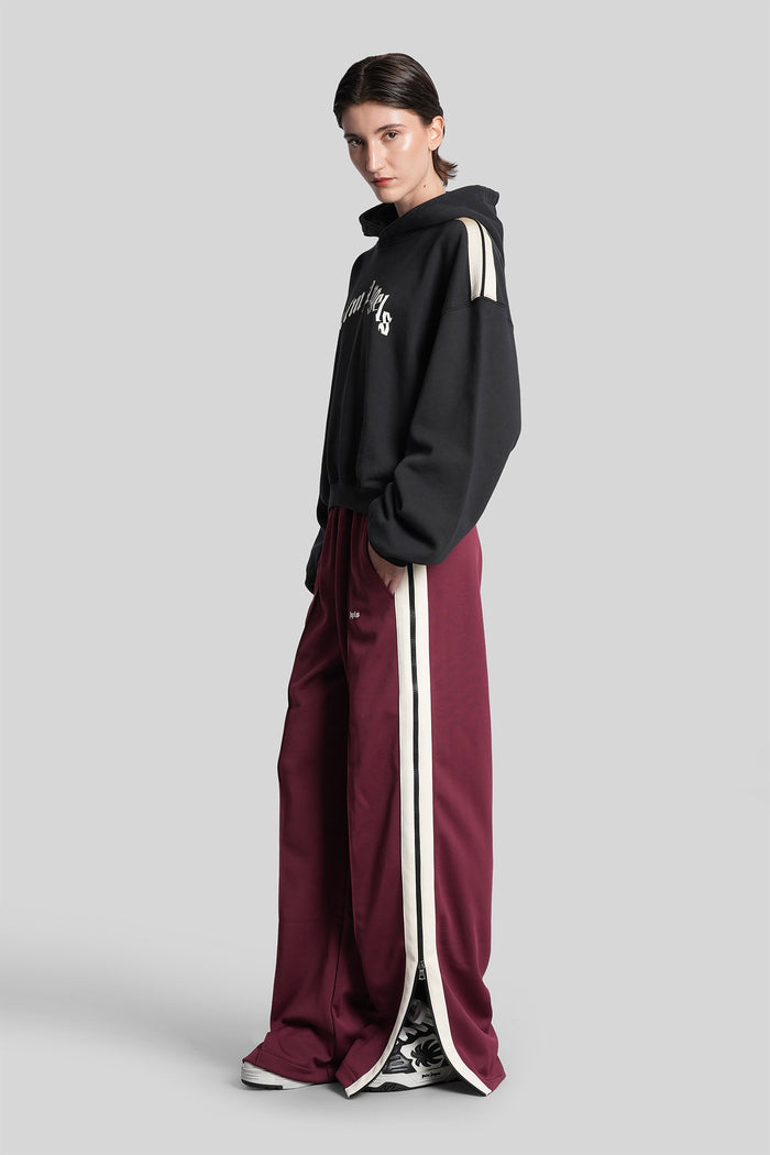 Pants In Bordeaux Polyester Abbigliamento