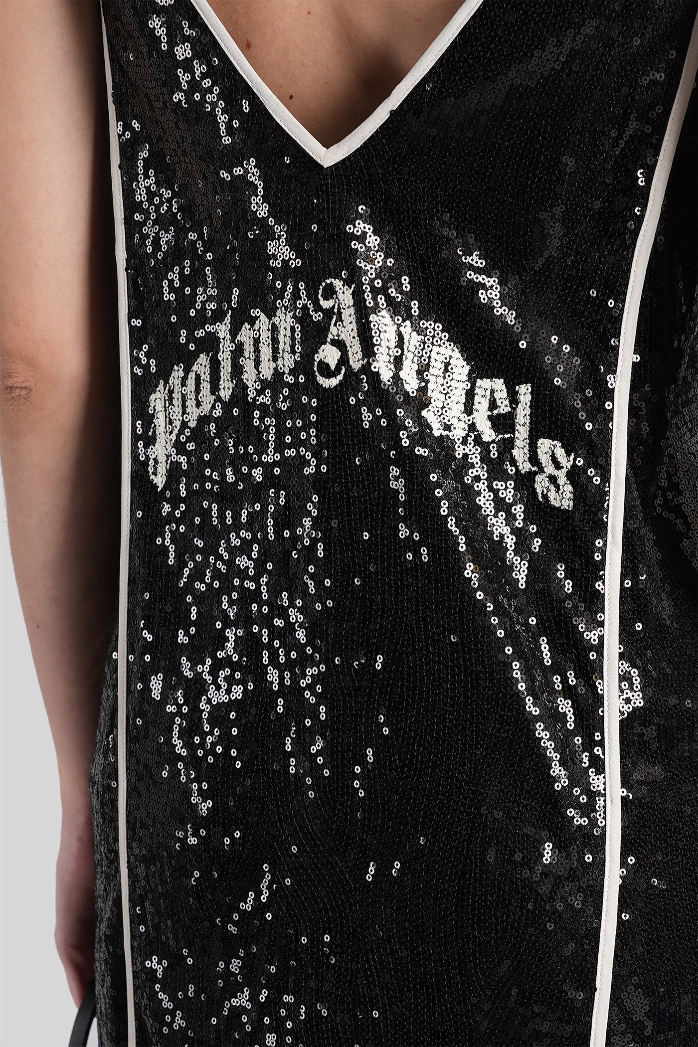 Mini dress in black polyester Abbigliamento