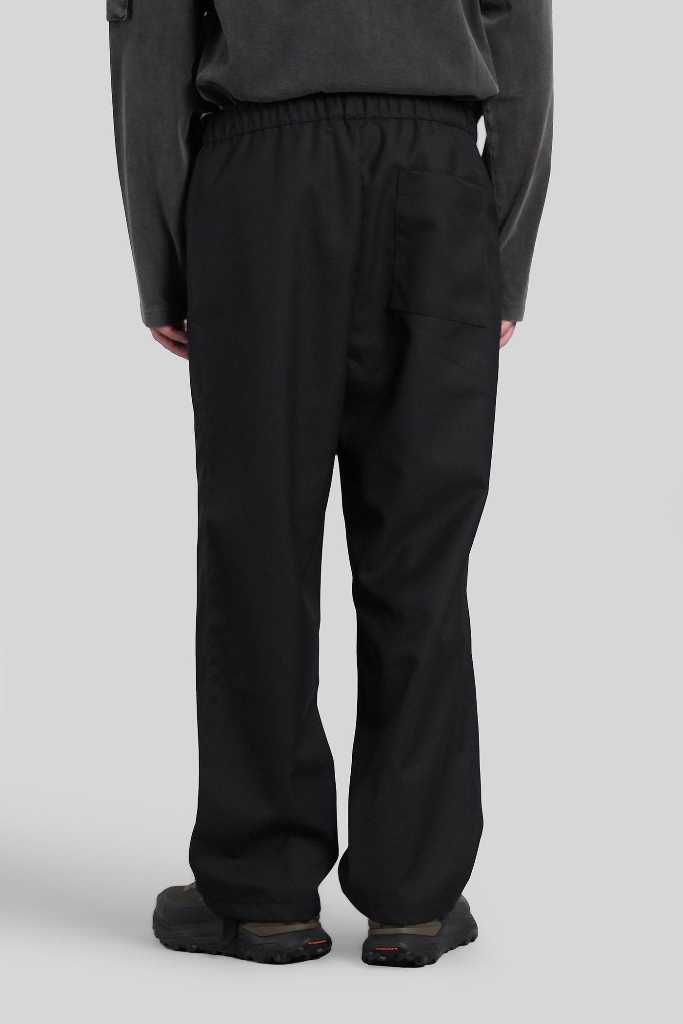 Pants in black wool Abbigliamento