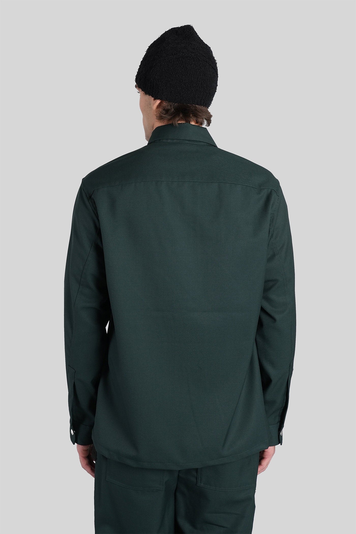 Casual jacket in green wool Abbigliamento