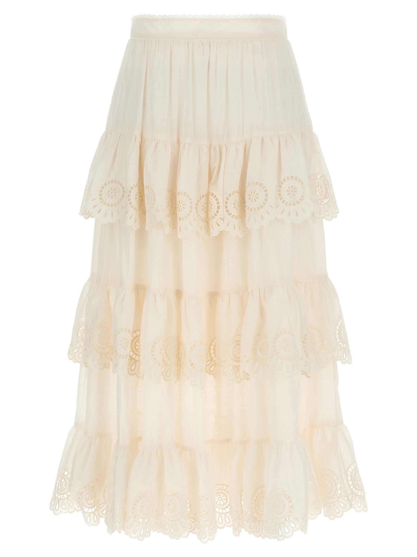 Lucky skirt White Cotton