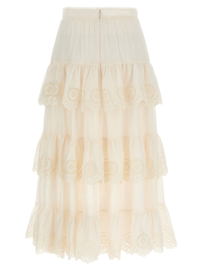 Lucky skirt White Cotton