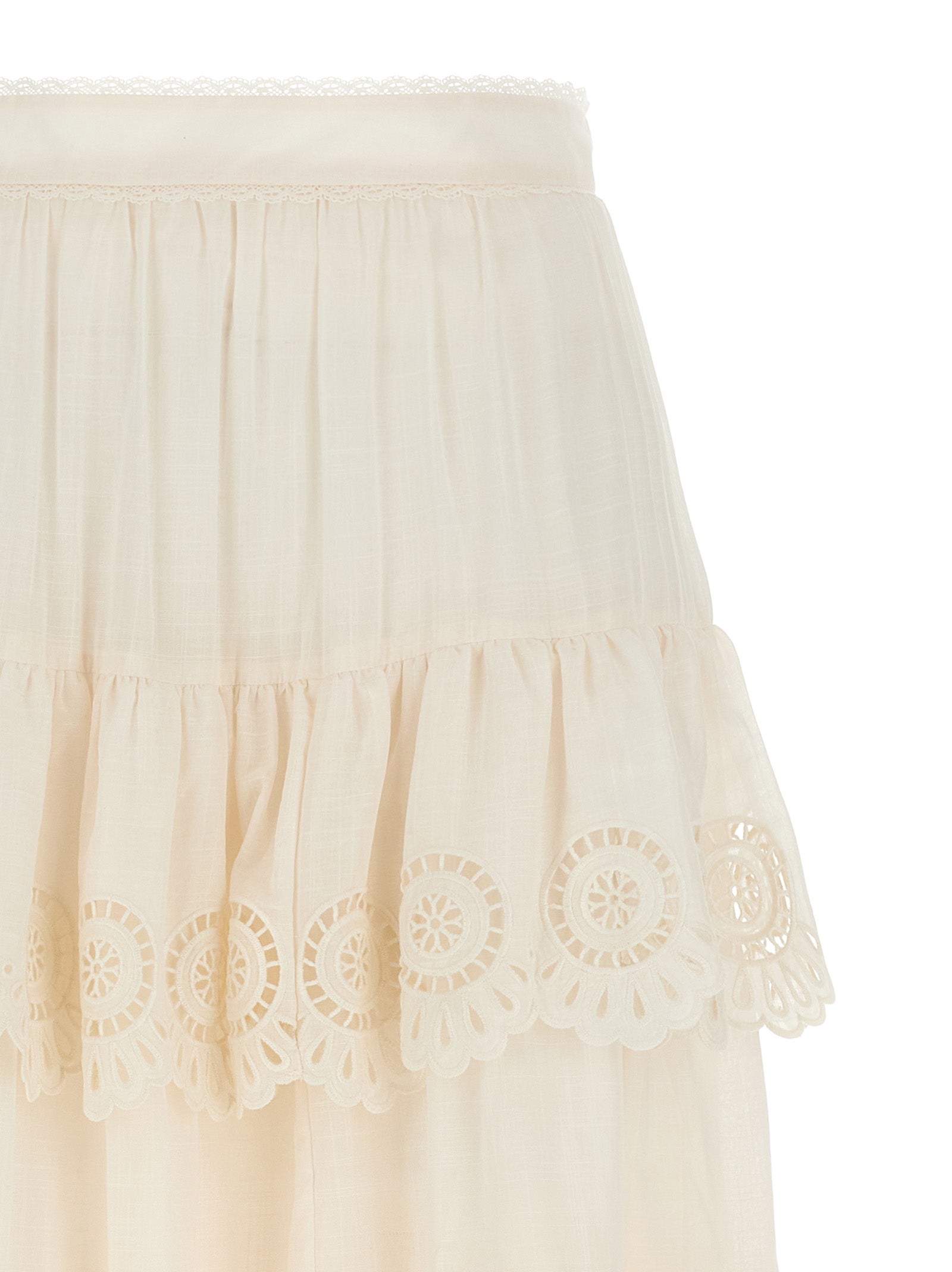 Lucky skirt White Cotton