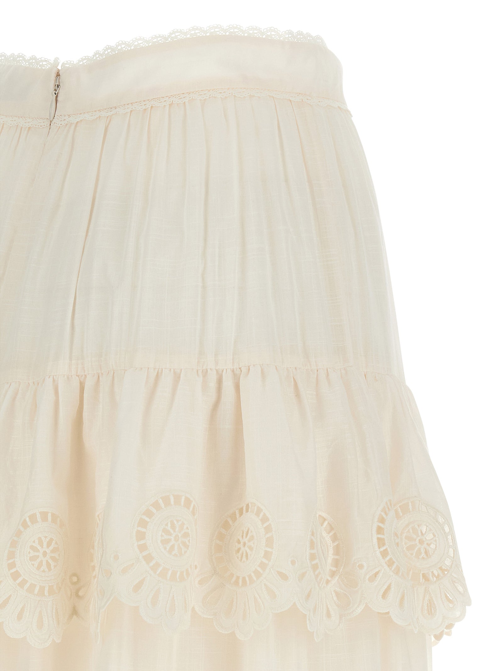 Lucky skirt White Cotton