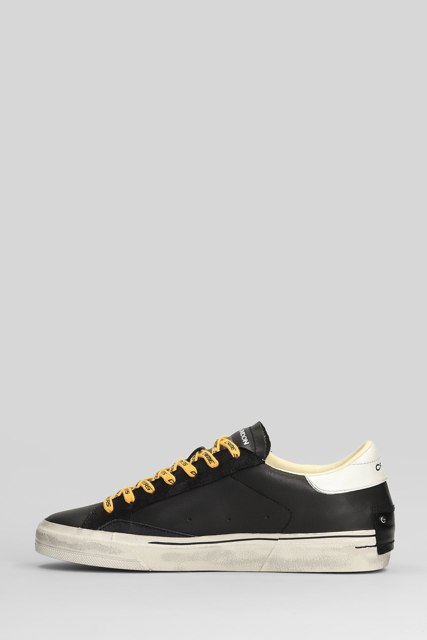 Distressed 2.0 Sneakers in black suede and leather Scarpe