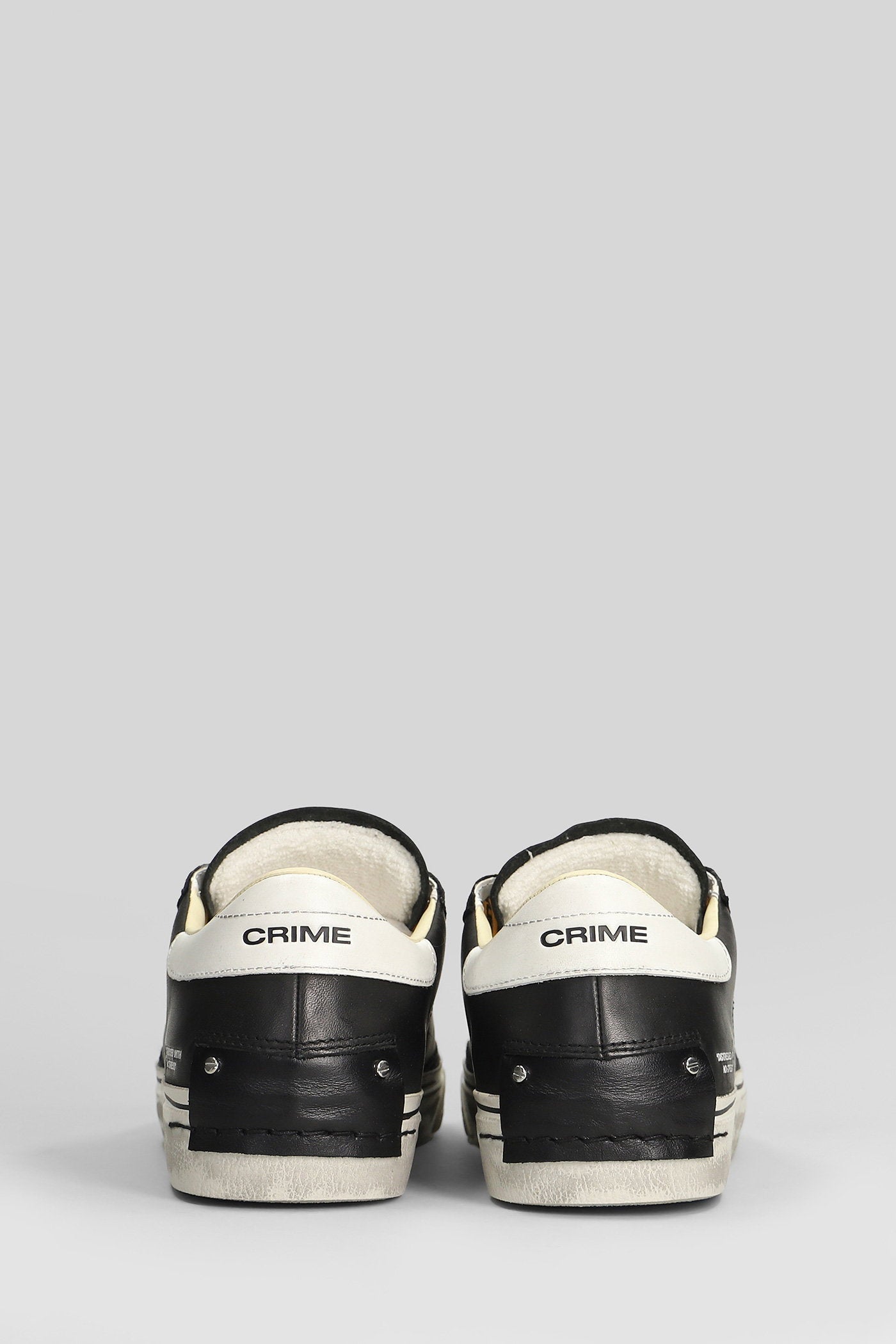 Distressed 2.0 Sneakers in black suede and leather Scarpe