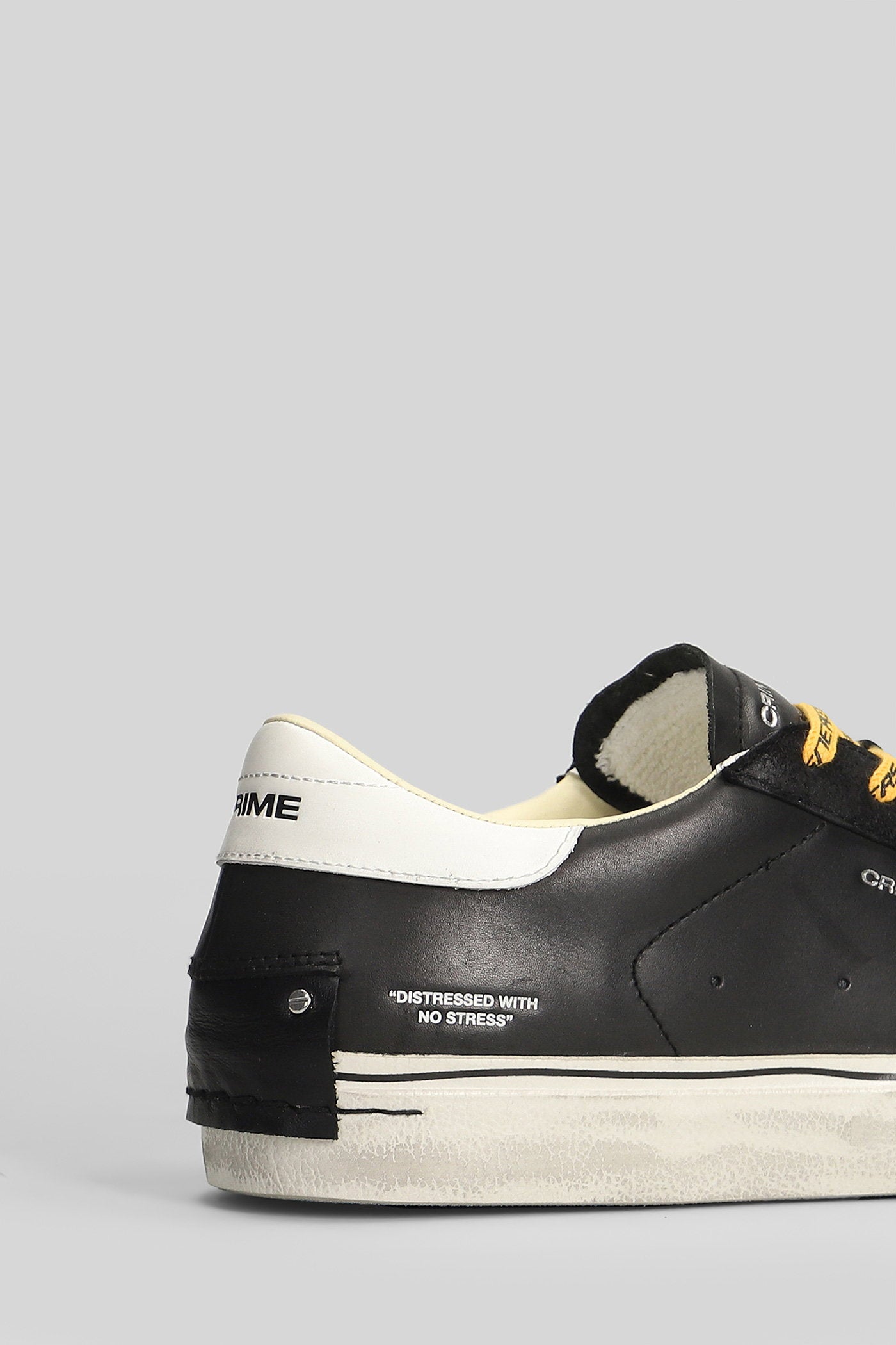 Distressed 2.0 Sneakers in black suede and leather Scarpe
