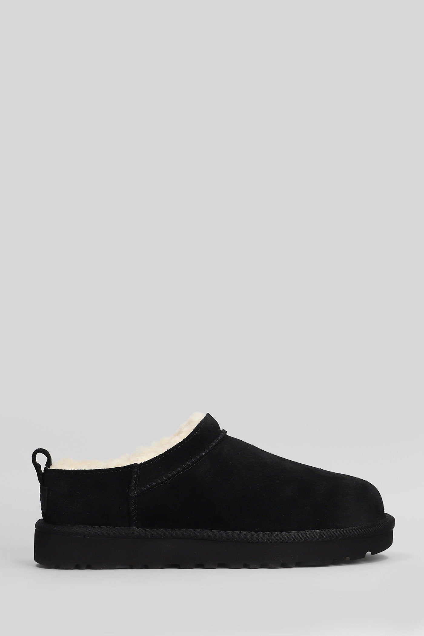 Classic Micro Slipper-Mule in black suede Scarpe