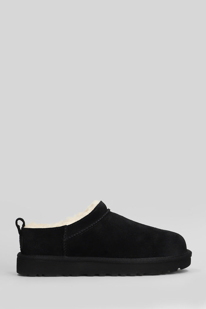 Classic Micro Slipper-Mule in black suede Scarpe