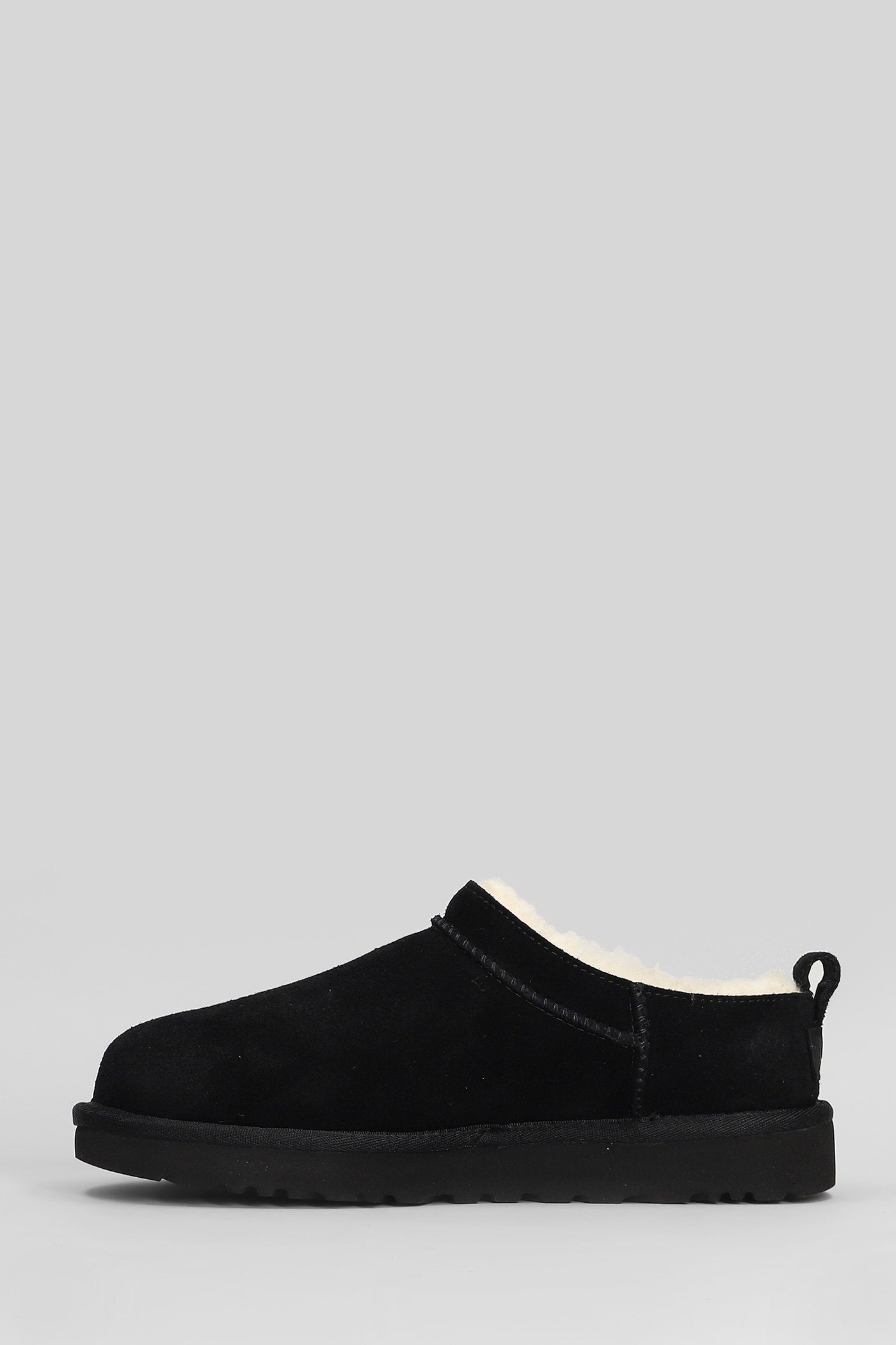 Classic Micro Slipper-Mule in black suede Scarpe