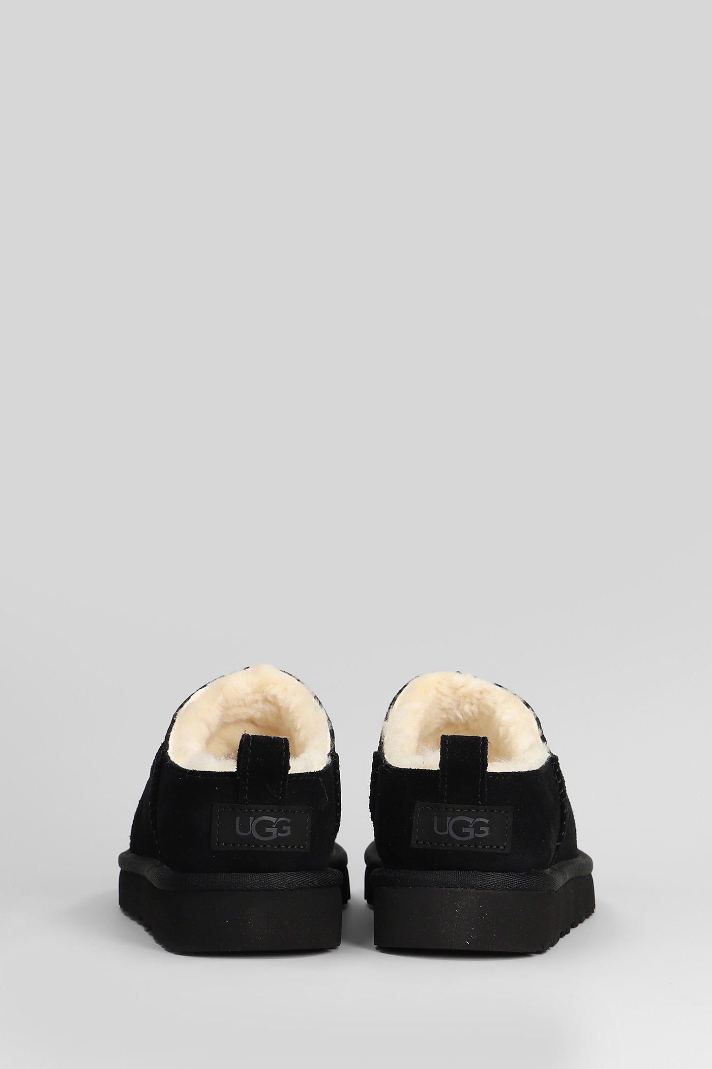 Classic Micro Slipper-Mule in black suede Scarpe