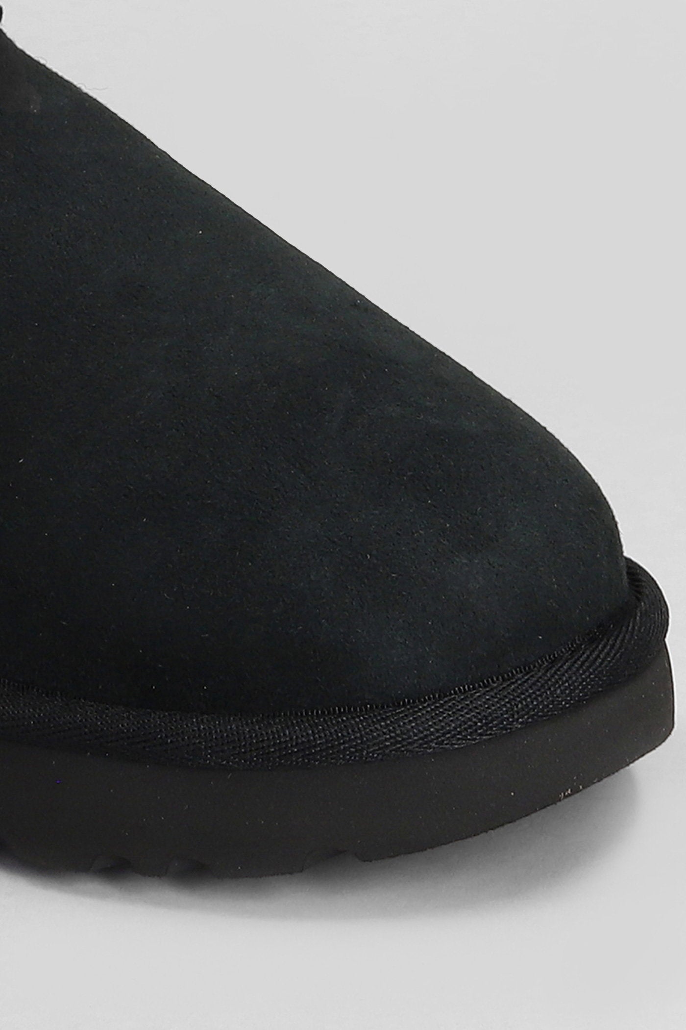 Classic Ultra Mini low heels Ankle boots in black suede Scarpe