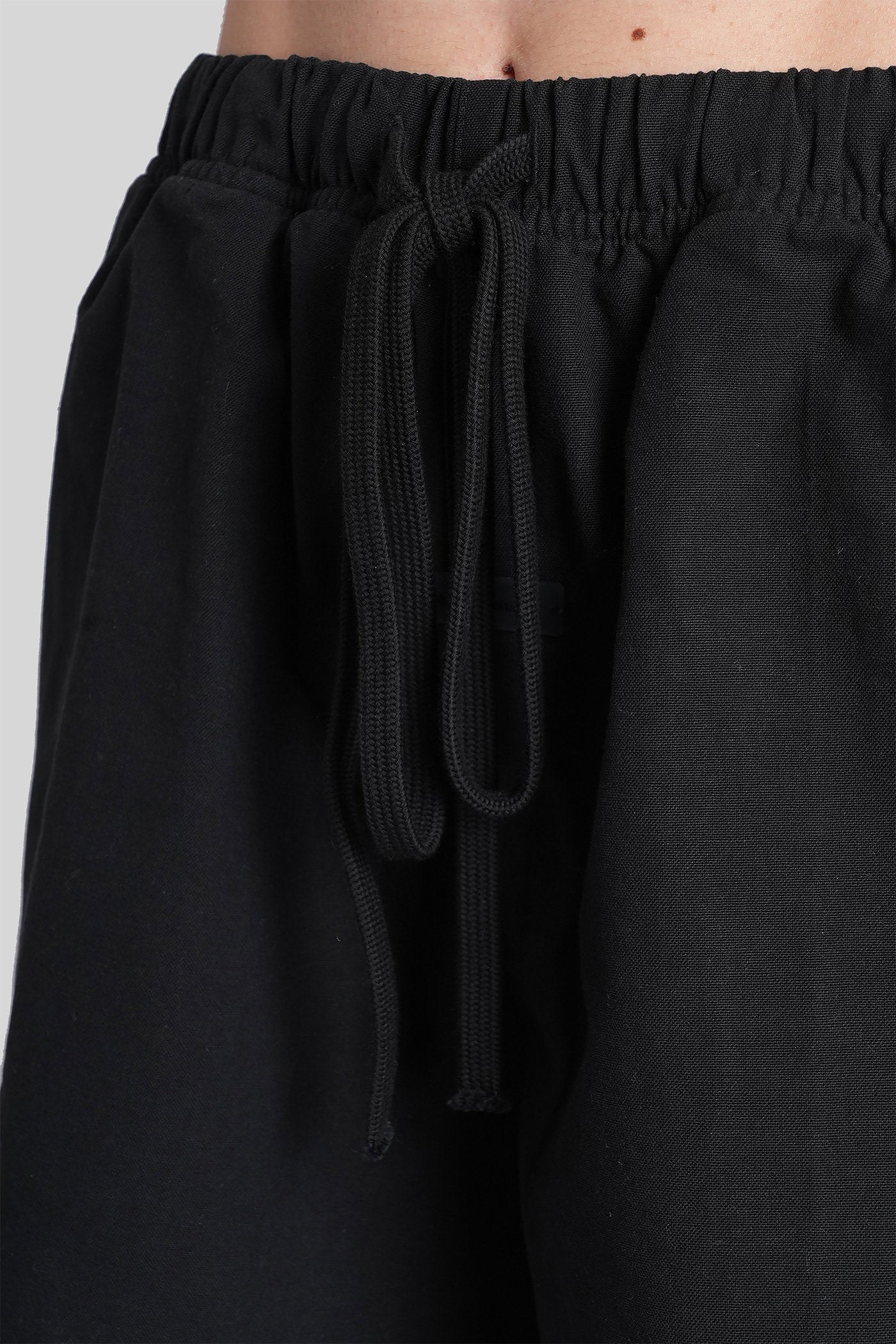 Shorts in black cotton Abbigliamento