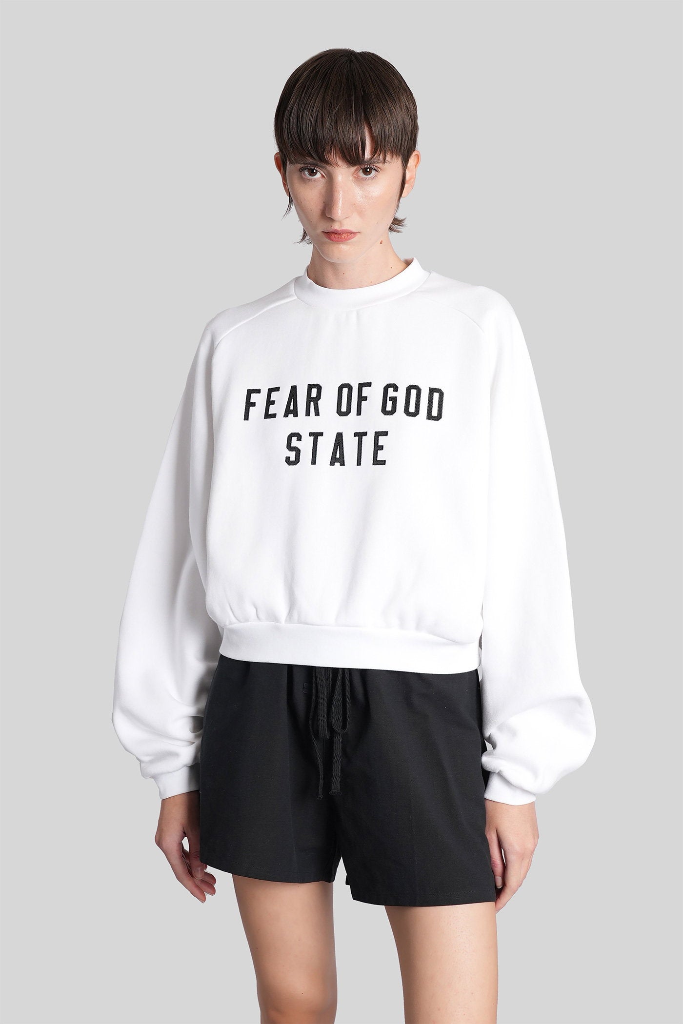 Sweatshirt in white cotton Abbigliamento