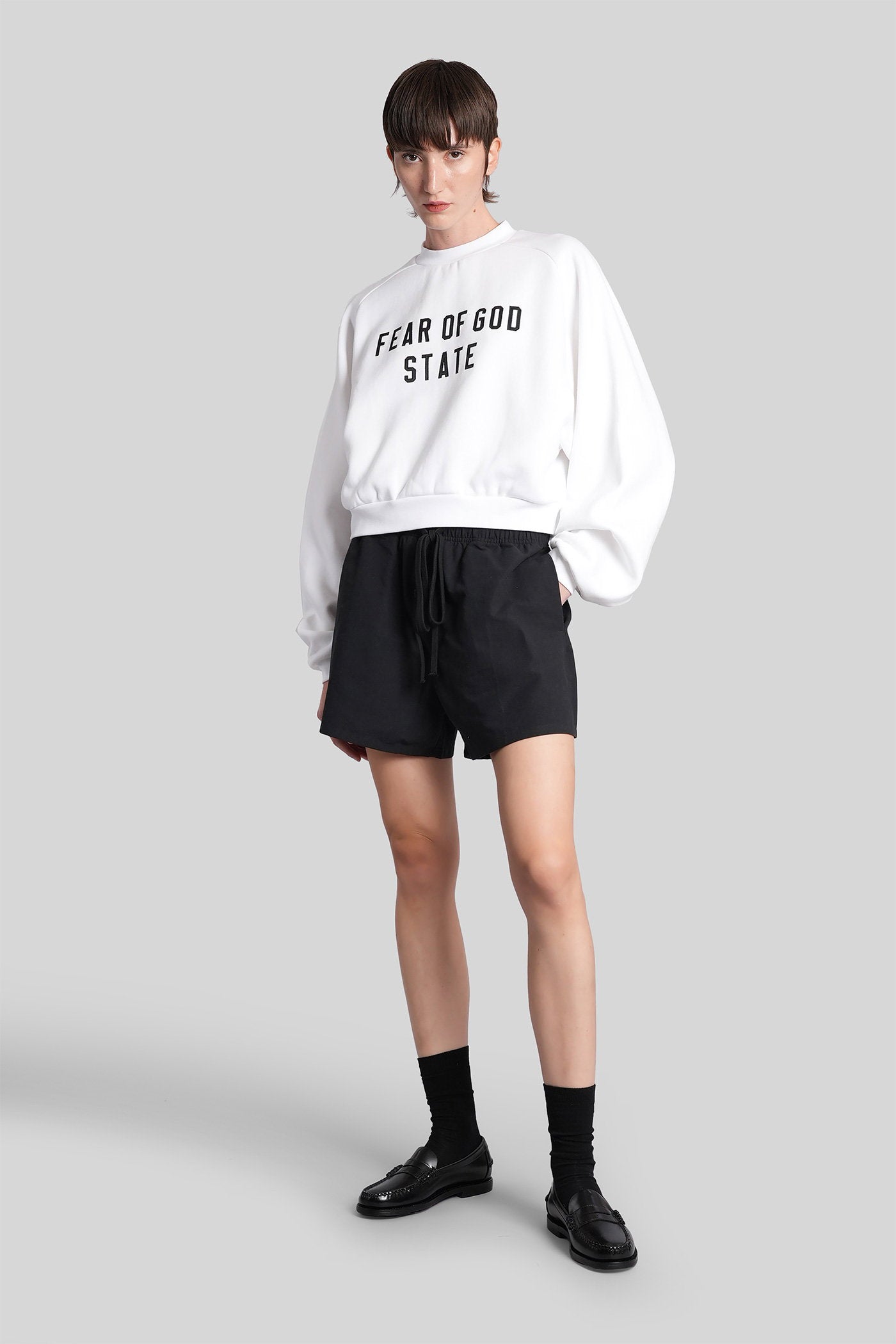 Sweatshirt in white cotton Abbigliamento