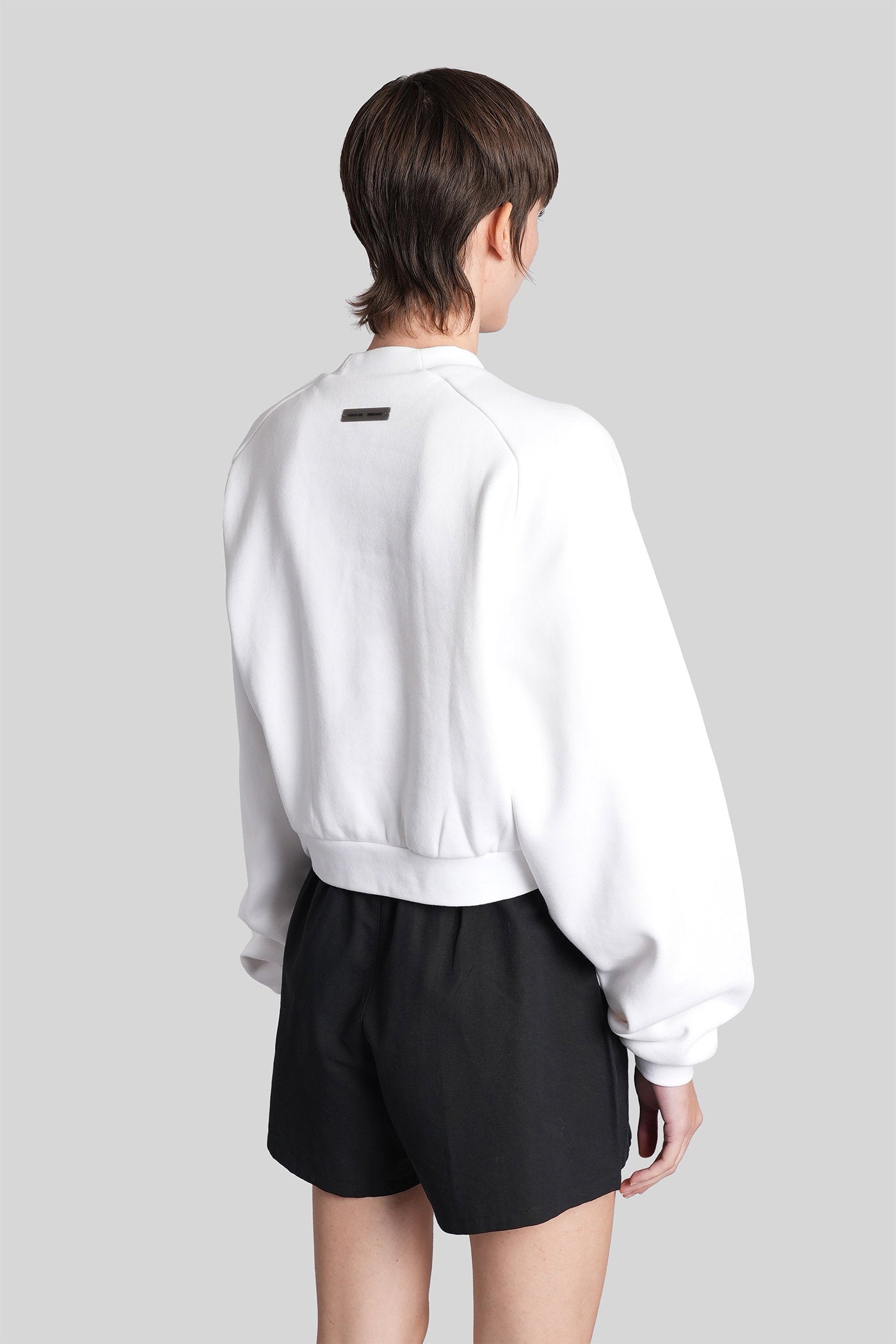Sweatshirt in white cotton Abbigliamento