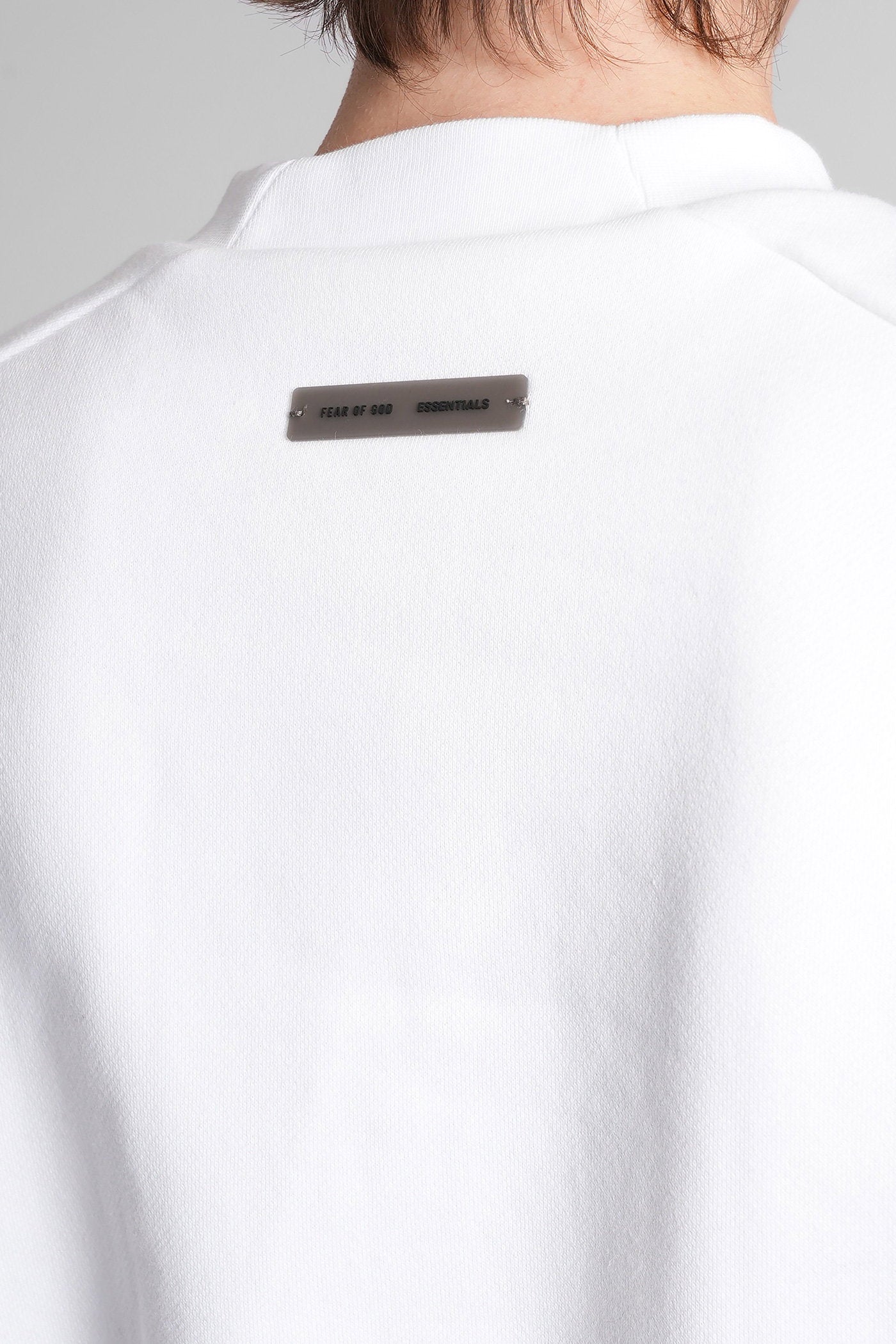 Sweatshirt in white cotton Abbigliamento