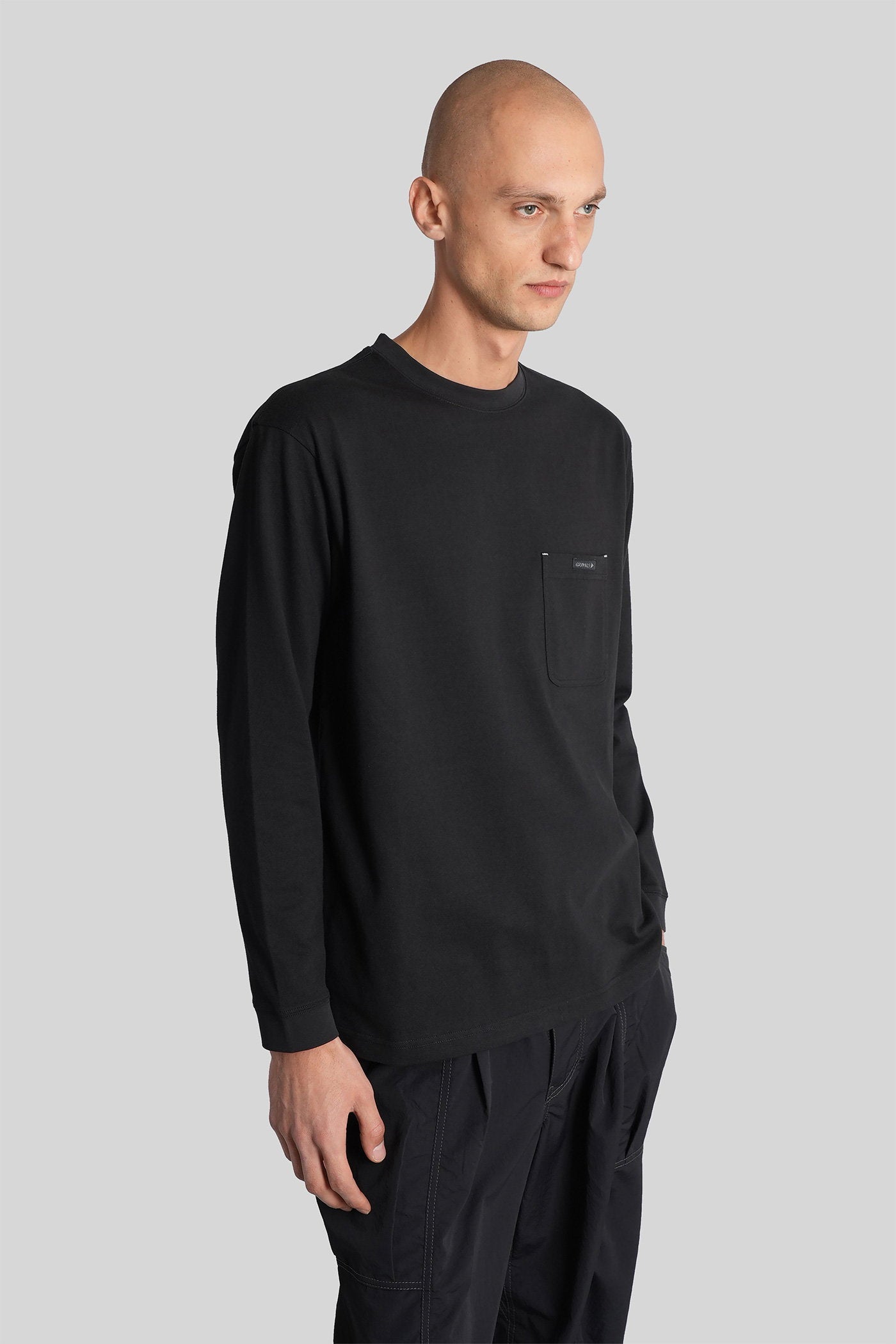 T-Shirt in black cotton Abbigliamento