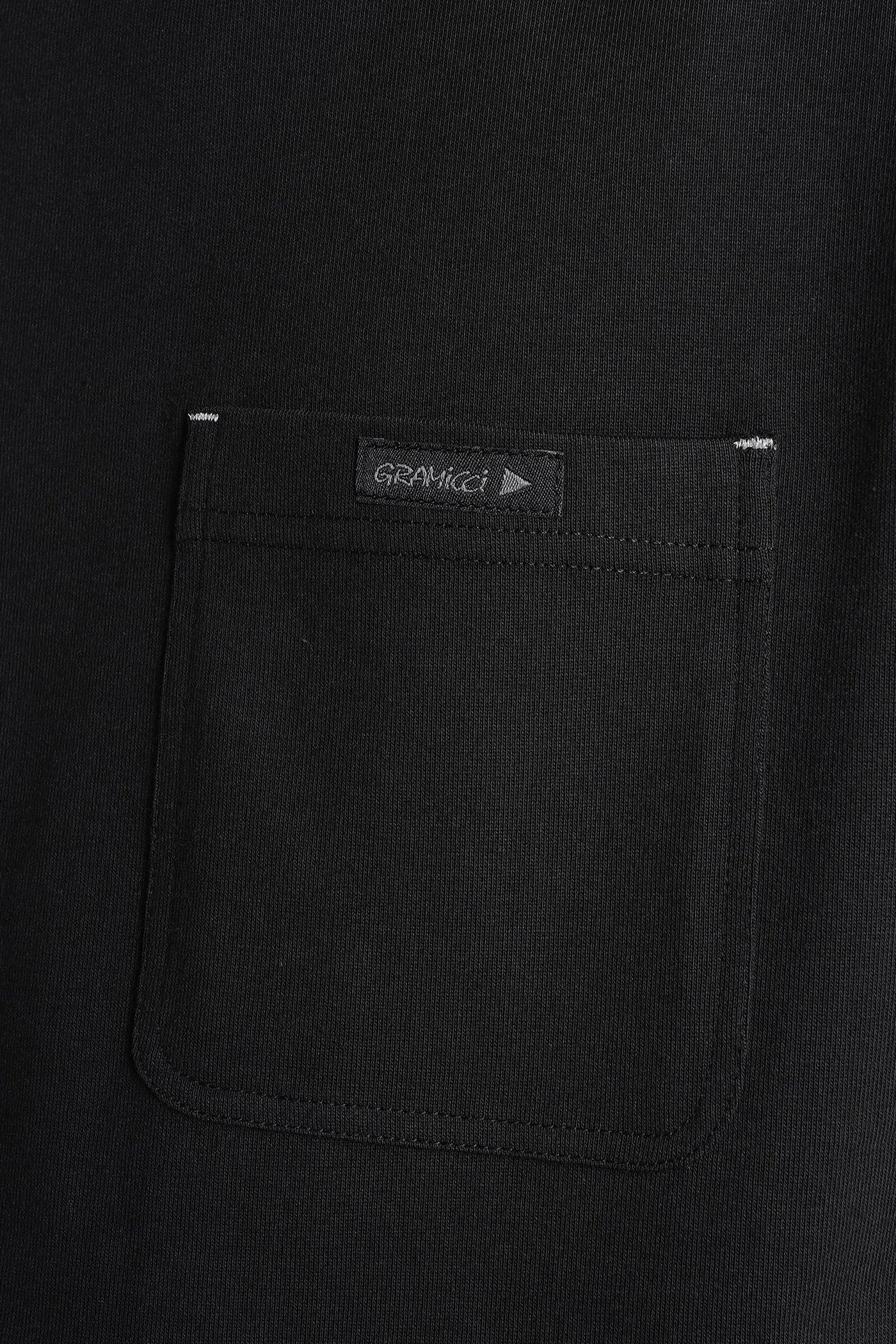 T-Shirt in black cotton Abbigliamento