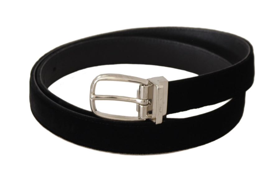 Dolce & Gabbana Velvet belt in black