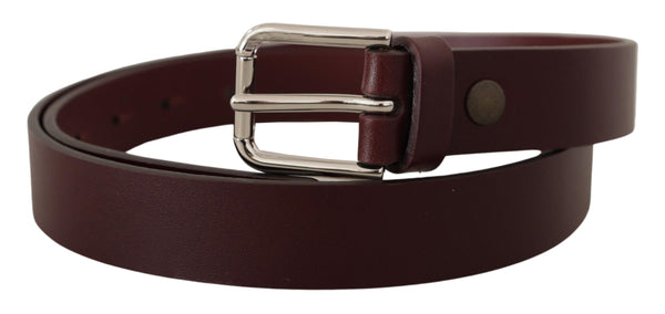 Dolce & Gabbana Leather belt in maroon