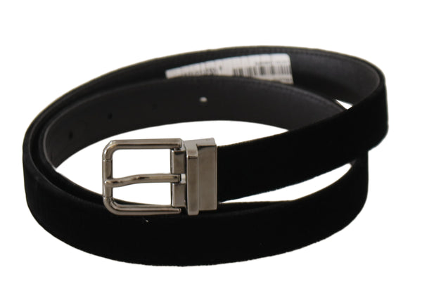 Dolce & Gabbana Velvet belt in black