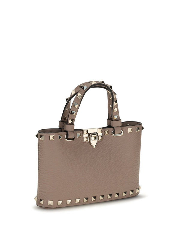 Mini Handbag Rockstud Shopping Poudre Calfskin Powder Calf Leather Handbags