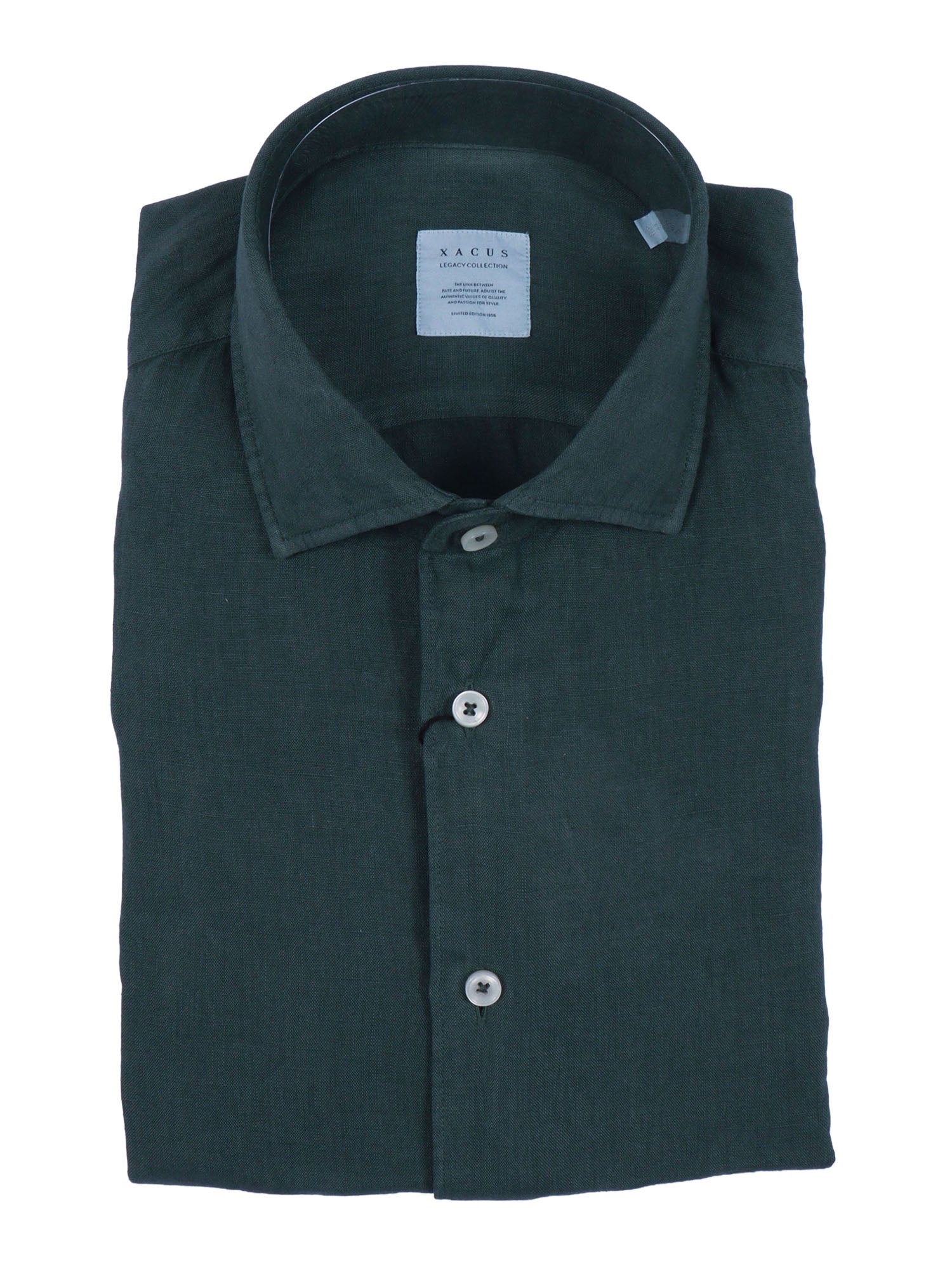 Shirt Green Linen