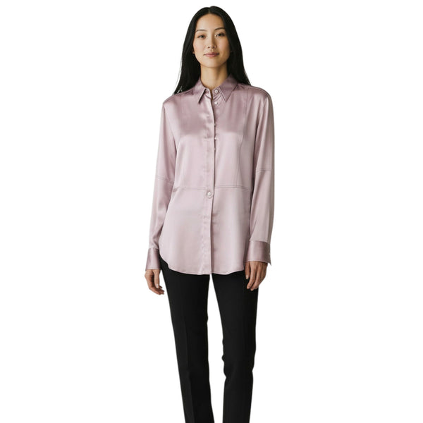 Brunello Cucinelli Womens Mauve Silk Blend Shirt