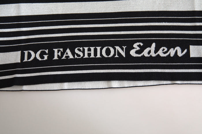 White Cotton Dg Fashion Crew Neck Tee T-Shirt