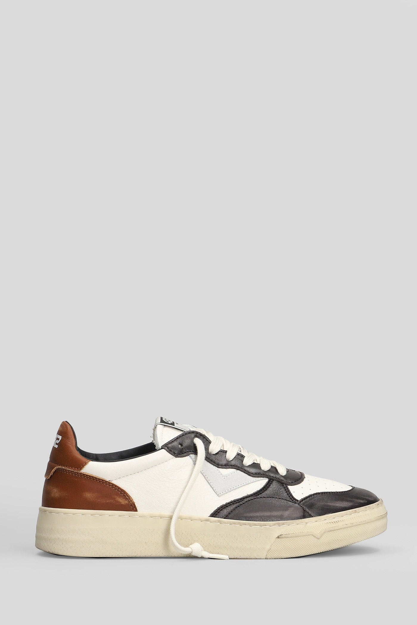 Hyper Sneakers in brown leather Scarpe