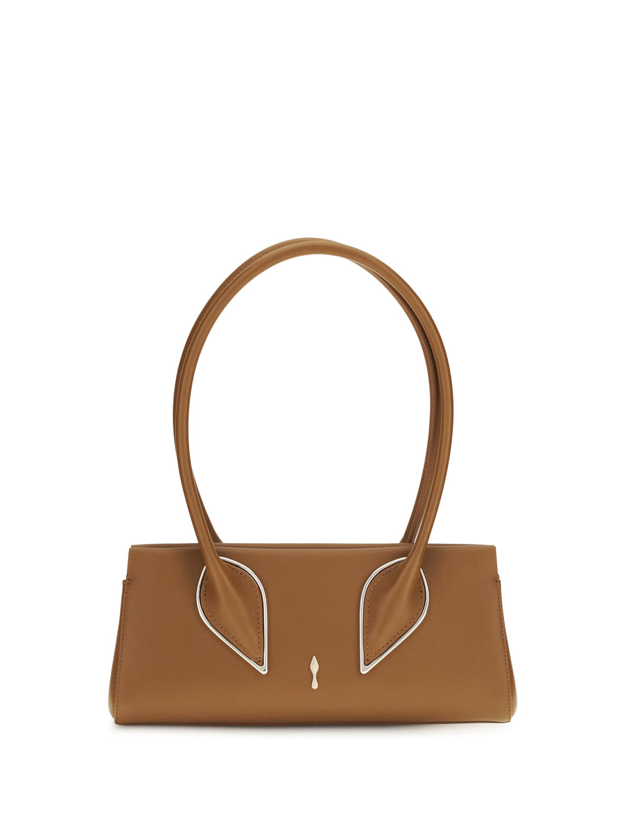 Christian Louboutin 100% calf leather (Bos Taurus) shoulder bag in brown