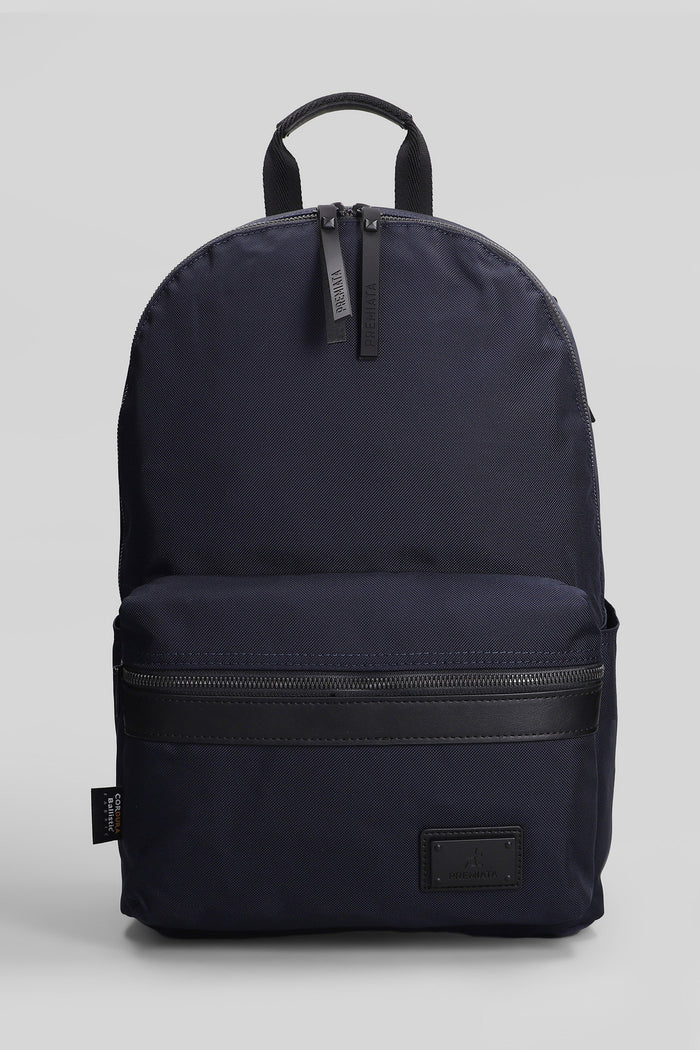 Blade Backpack in blue nylon Borse
