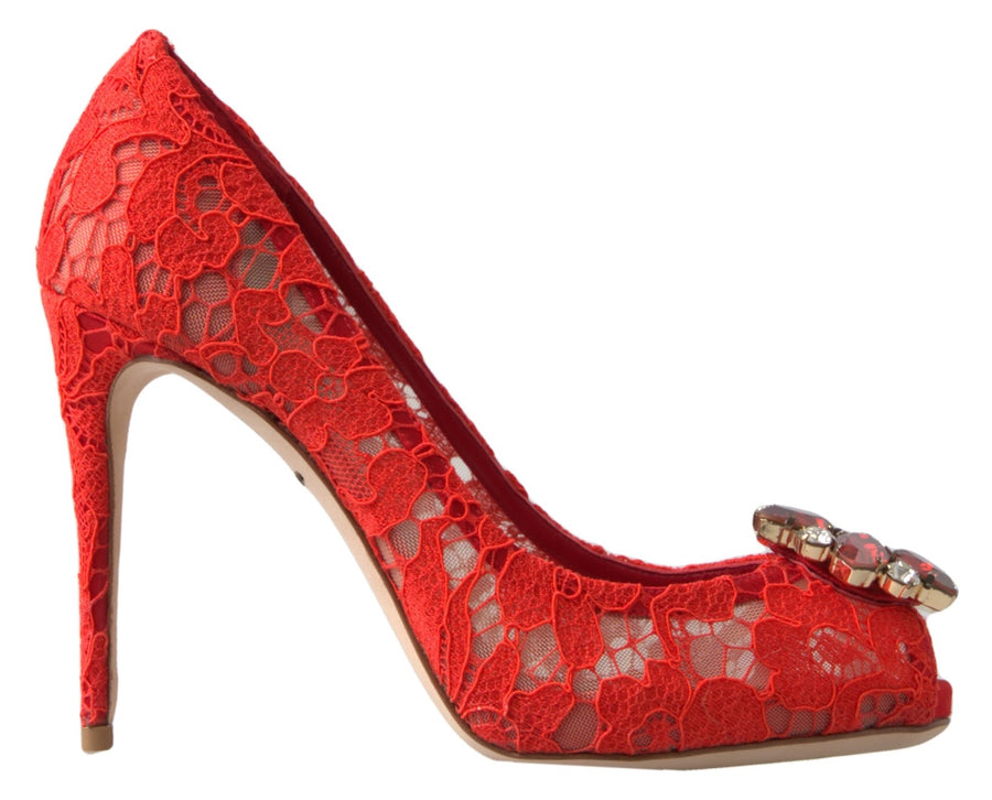 Dolce & Gabbana 36% Cotton heels in red